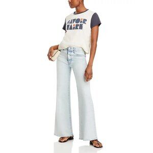 Mother The Goodie Goodie Ringer Graphic Savoir Faire Tee Womens Size S Shirt